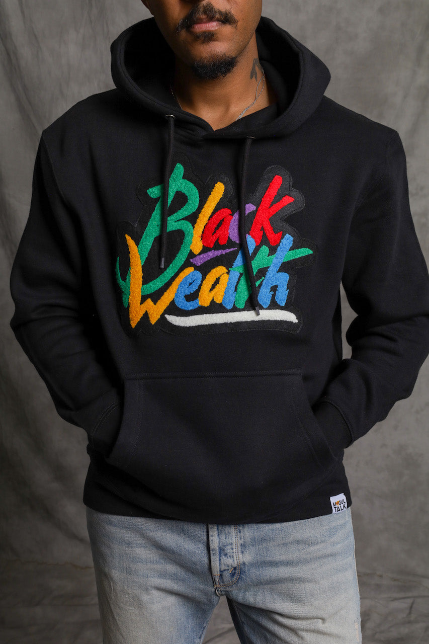 Black Wealth Hoodie Black