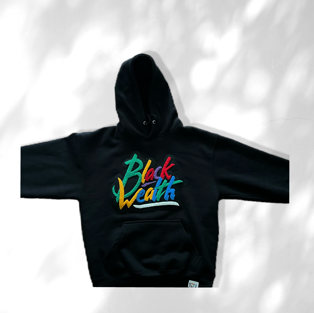 Black Wealth Hoodie Black